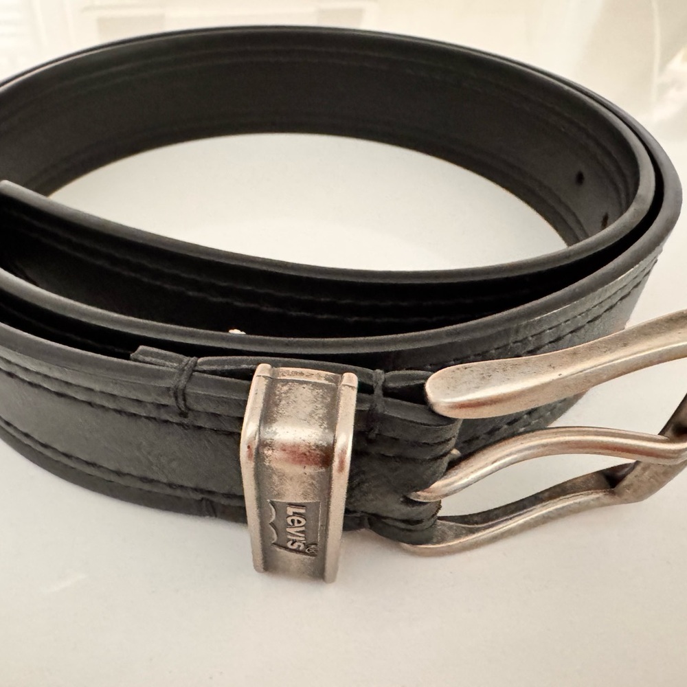 Levi's Black Leather Belt for Men